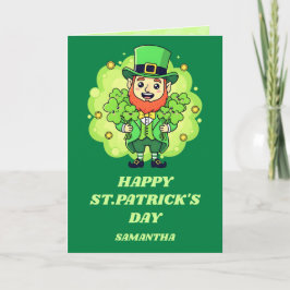 Tarjeta del Día de San Patricio de Amor de Duende
