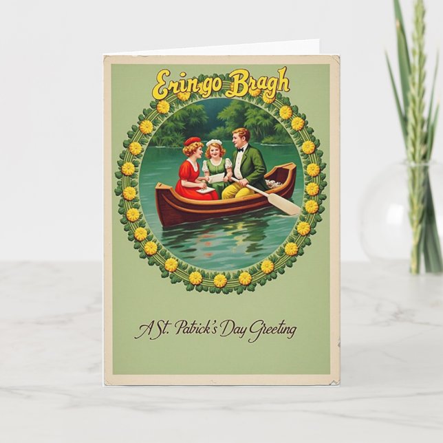 Tarjeta del Día de San Patricio de Eringo Bragh (Anverso)
