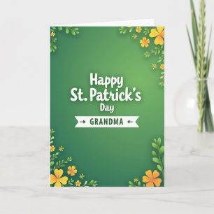 Tarjeta del Día de San Patricio de la Abuela Flora