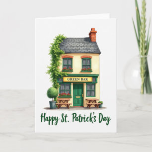 Tarjeta del Día de San Patricio de la Barra Verde