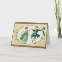 Tarjeta del Día de San Patricio de la Danza Irland