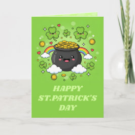Tarjeta del Día de San Patricio de la Olla de la F
