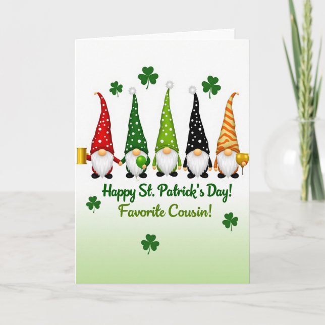 Tarjeta del día de San Patricio de la olla de oro  (Anverso)
