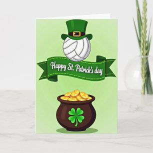 Tarjeta del día de San Patricio de la olla de tréb
