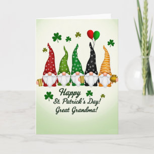 Tarjeta del Día de San Patricio de la tatarabuela 