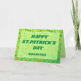 Tarjeta del Día de San Patricio de Lucky Sprinkles