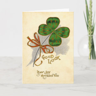Tarjeta del día de San Patricio de Trébol de Cuatr
