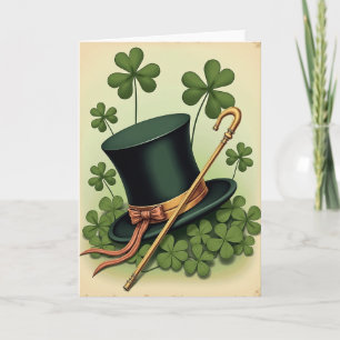 Tarjeta del Día de San Patricio del Sombrero Afort