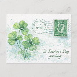 Tarjeta del día de San Patricio desde Dublín