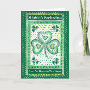 Tarjeta del Día de San Patricio desde nuestra casa