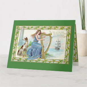 Tarjeta del Día de San Patricio Erin Mavourneen