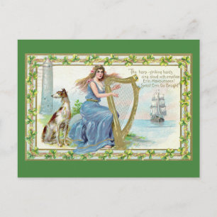 Tarjeta del día de San Patricio Erin Mavourneen