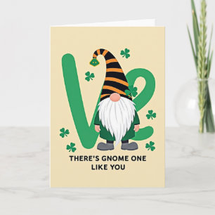 Tarjeta del Día de San Patricio Gnome uno como tú