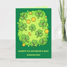 Tarjeta del Día de San Patricio Little Lucky Me