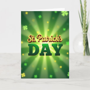 Tarjeta del Día de San Patricio Llena de Suerte
