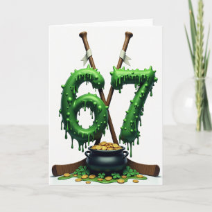 Tarjeta del Día de San Patricio Número Afortunado