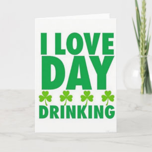 Tarjeta del Día de San Patricio para Beber