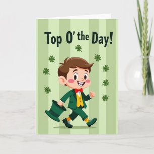 Tarjeta del Día de San Patricio para Chico Afortun
