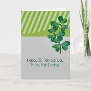 Tarjeta del Día de San Patricio para Hermano