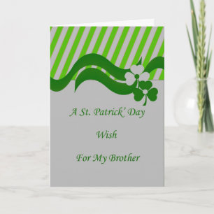 Tarjeta del Día de San Patricio para Hermano