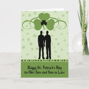 Tarjeta del Día de San Patricio para hijo e hijo e