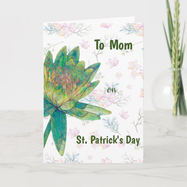 Tarjeta del Día de San Patricio para mamá (Anverso)
