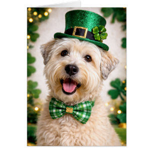 Tarjeta del Día de San Patricio para Soft Coated W