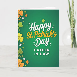 Tarjeta del Día de San Patricio para Suegro