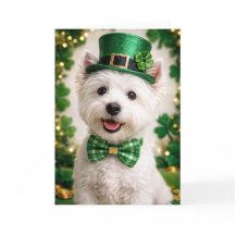 Tarjeta del Día de San Patricio para West Highland