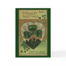 Tarjeta del Día de San Patricio Vintage