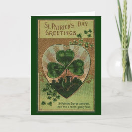 Tarjeta del Día de San Patricio Vintage