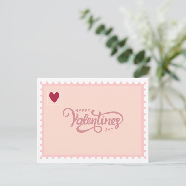 Tarjeta del Día de San Valentín (Anverso de pie)