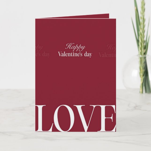 Tarjeta del Día de San Valentín (Anverso)