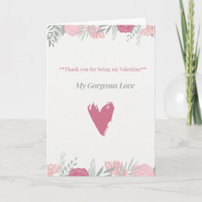 Tarjeta del día de San Valentín (Anverso)