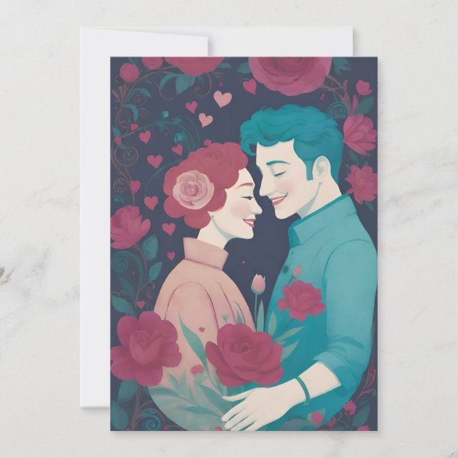 Tarjeta del día de San Valentín (Anverso)