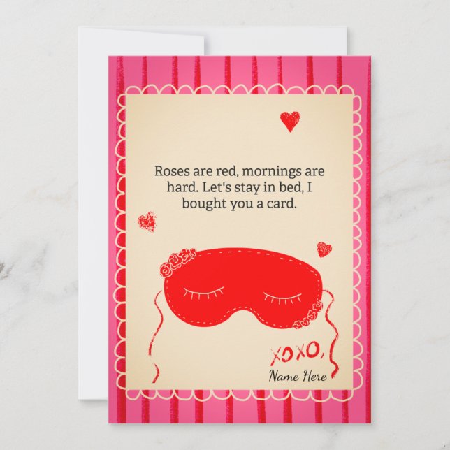 Tarjeta del Día de San Valentín (Anverso)