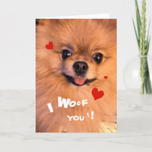 Tarjeta del día de San Valentín adorable linda del