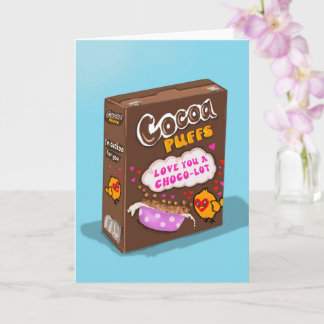 tarjeta del día de San Valentín con broma de Cocoa