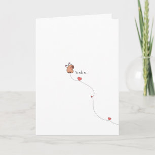 Tarjeta del Día de San Valentín con castigo de cap