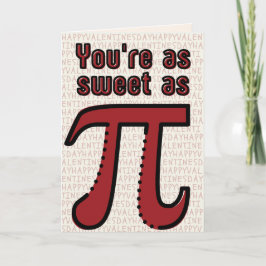 Tarjeta del Día de San Valentín con chiste matemát