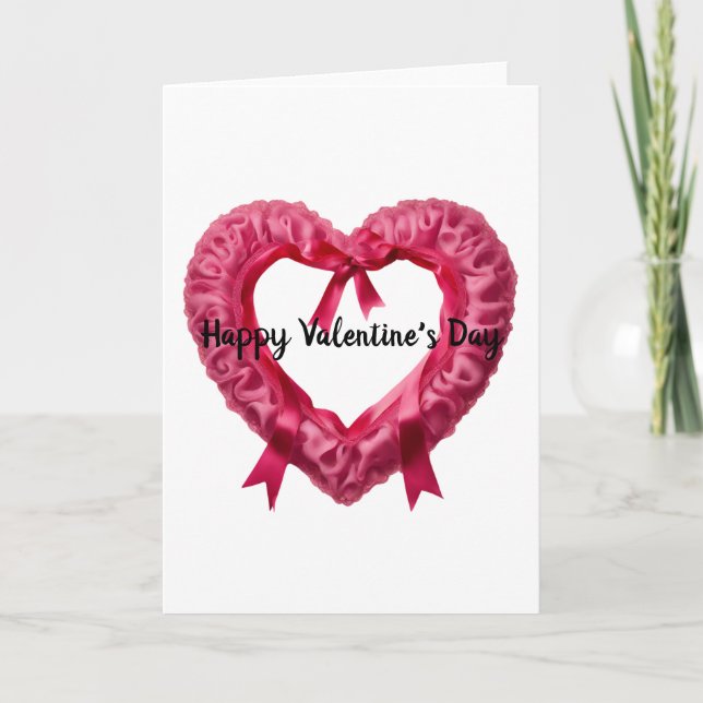 Tarjeta del Día de San Valentín con Corazón (Anverso)