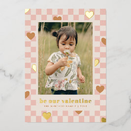 Tarjeta del Día de San Valentín con corazones de t