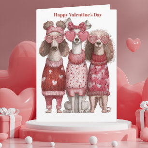 Tarjeta del Día de San Valentín con Jersey de Perr