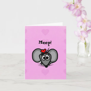 Tarjeta del Día de San Valentín con Miki el Ratón