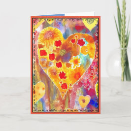 Tarjeta del Día de San Valentín con rosas, rojos,