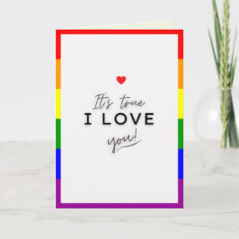 Tarjeta del Día de San Valentín con tema Orgullo L