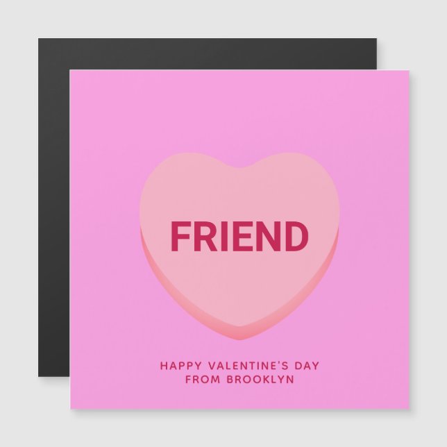 Tarjeta del Día de San Valentín corazón de convers (Anverso/Reverso)