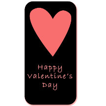 Tarjeta del Día de San Valentín | Corazón Rosa