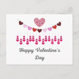 Tarjeta del Día de San Valentín Corazones Postal