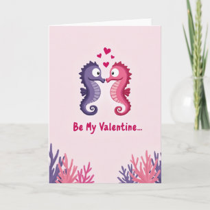 Tarjeta del Día de San Valentín de Amor de Caballi